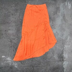 free people asymmetrical skirt dollette coastal vacation boho slit midi